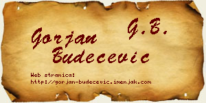 Gorjan Budečević vizit kartica